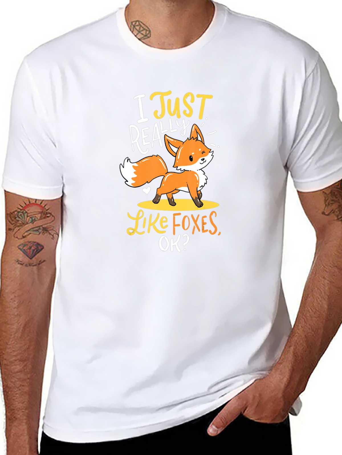 I Just Really Like Foxes T-Shirt Cute Animal Tee