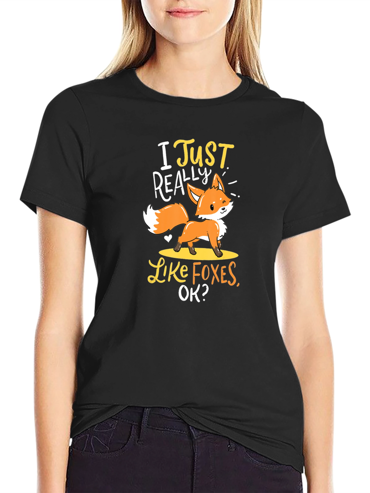 I Just Really Like Foxes T-Shirt Cute Animal Tee