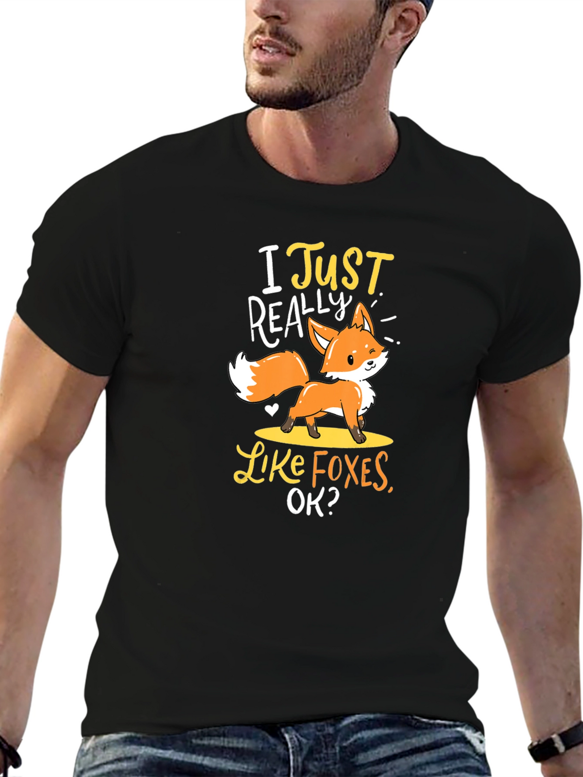I Just Really Like Foxes T-Shirt Cute Animal Tee