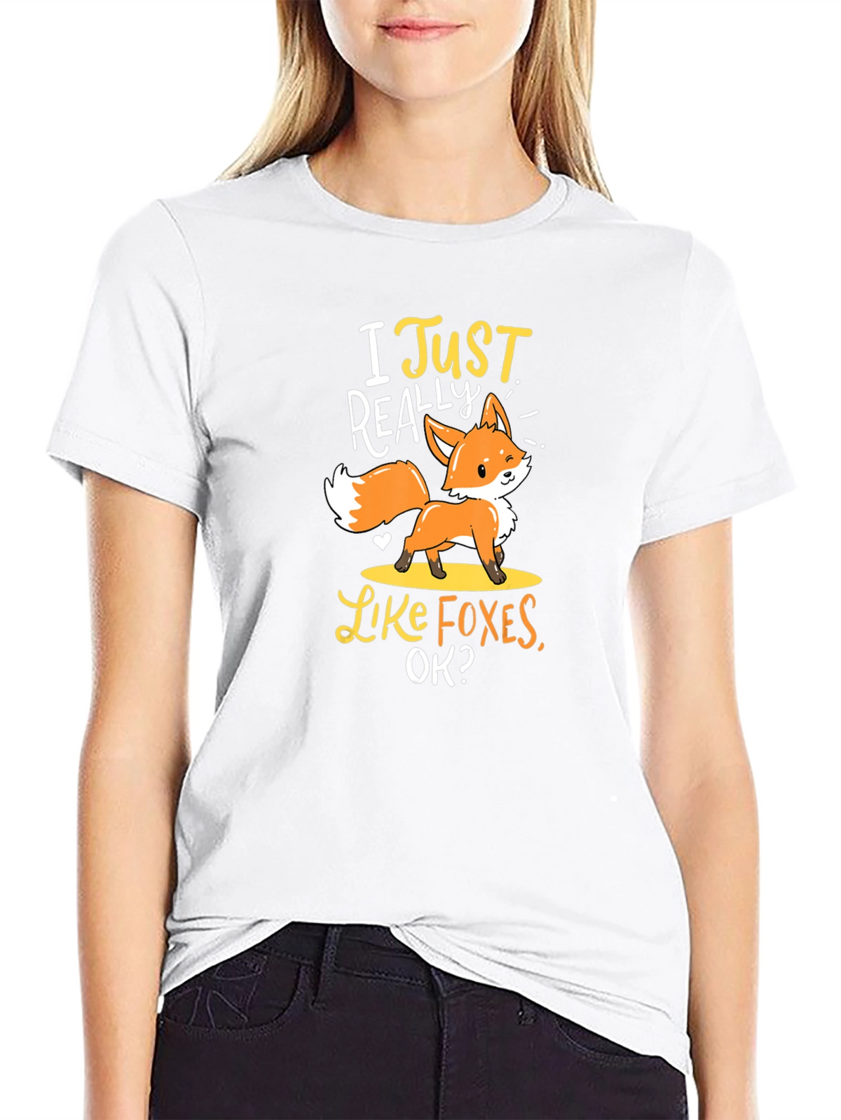 I Just Really Like Foxes T-Shirt Cute Animal Tee