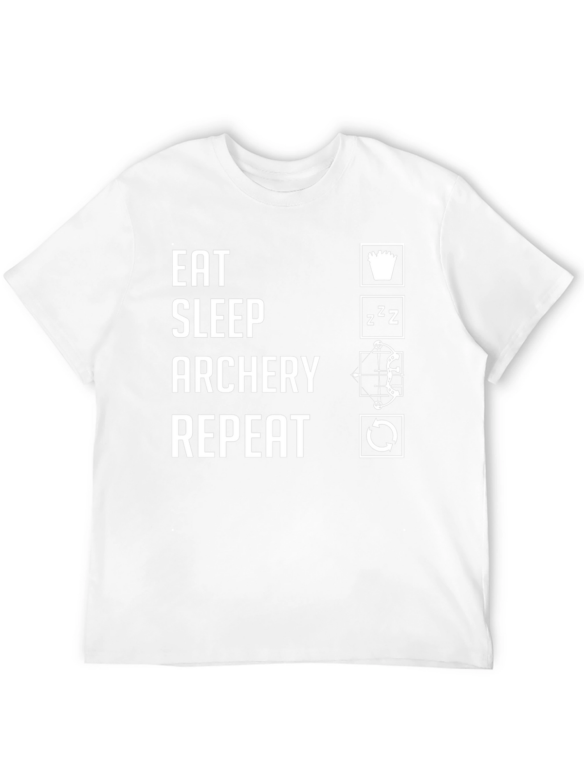 Eat Sleep Archery Repeat Black T-Shirt