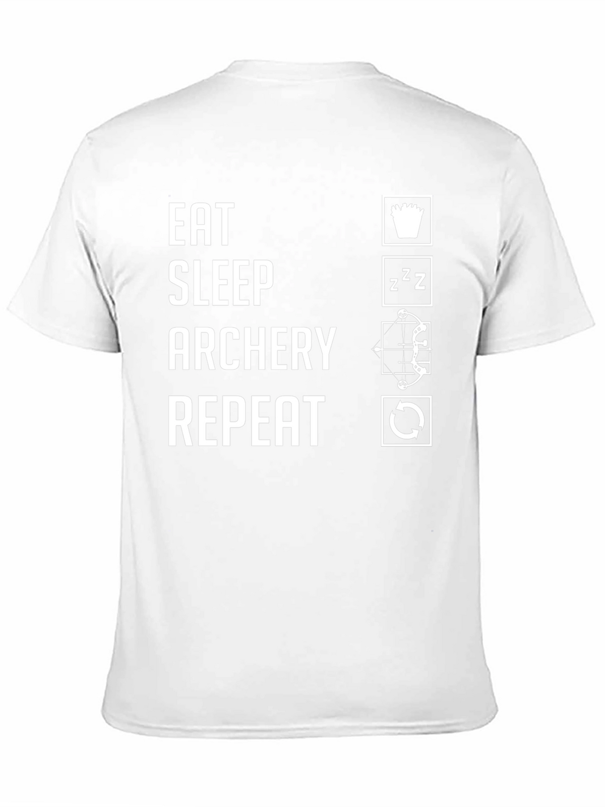 Eat Sleep Archery Repeat Black T-Shirt