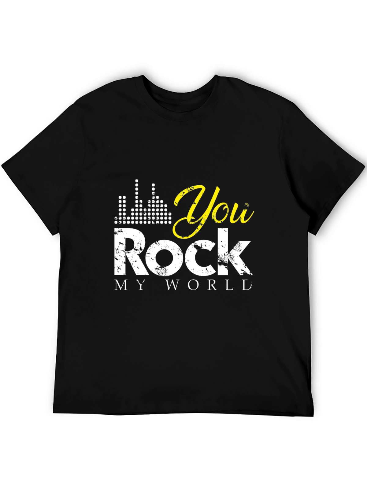 You Rock My World Black Graphic Tee