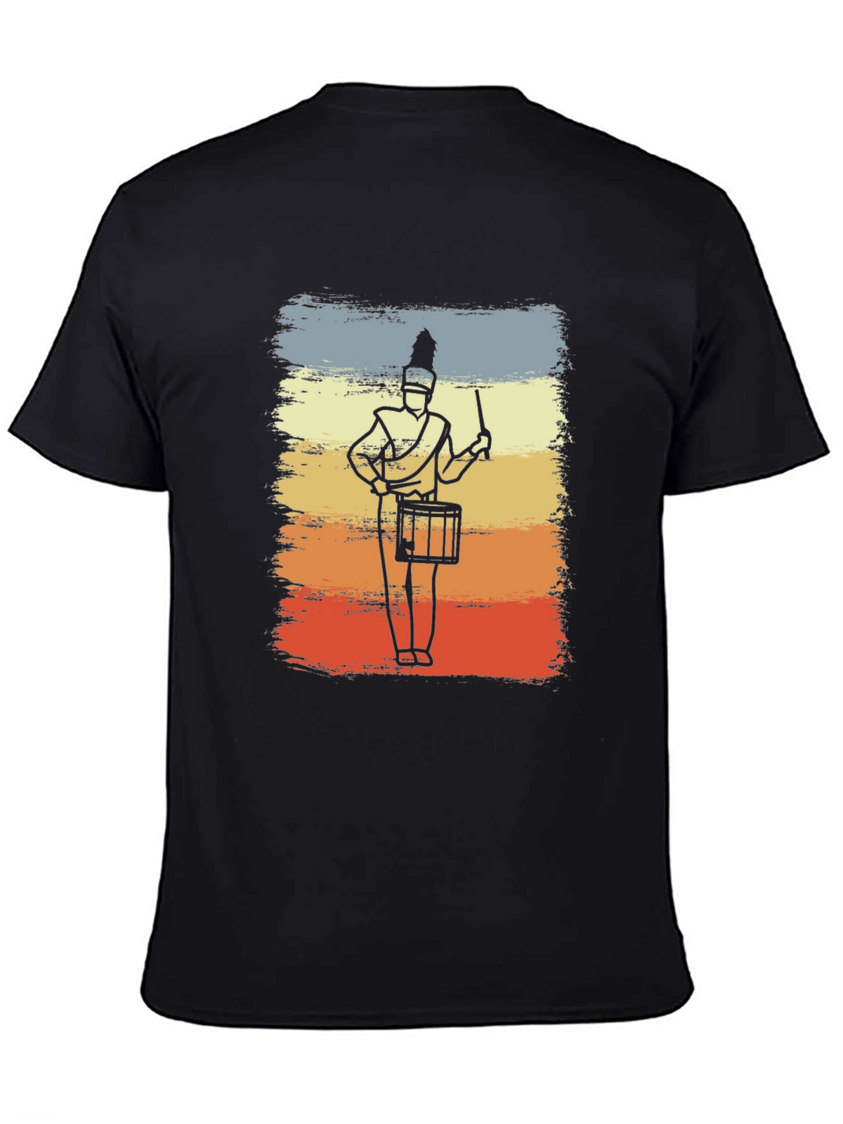 Marching Band Drummer T-Shirt - Retro Style