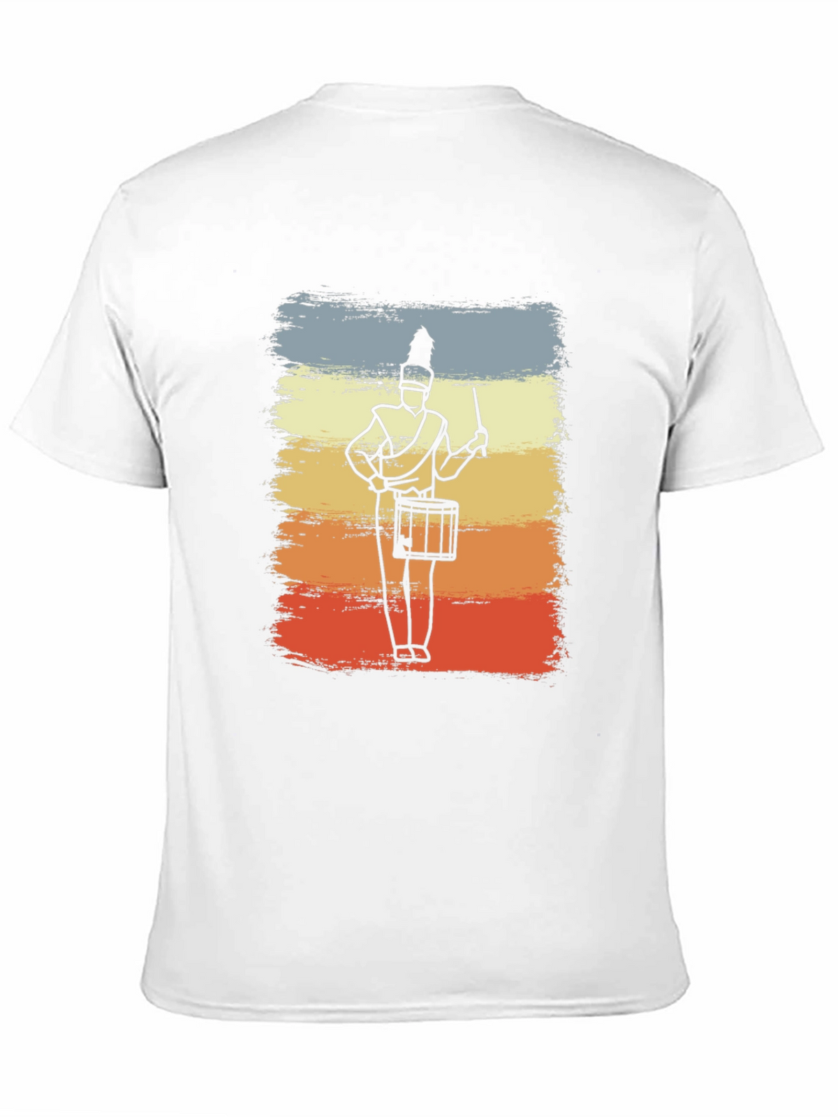 Marching Band Drummer T-Shirt - Retro Style