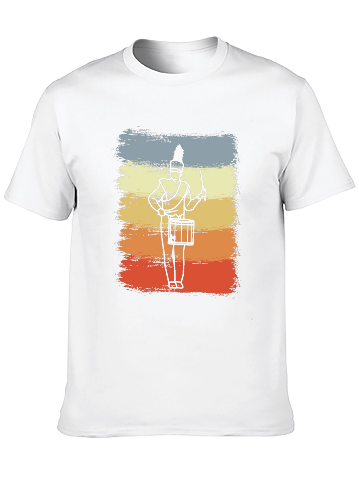 Marching Band Drummer T-Shirt - Retro Style