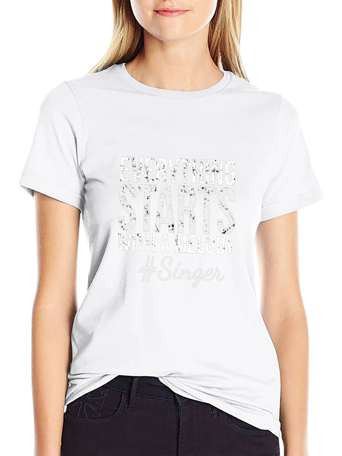 Everything Starts With A Melody #Singer Tee