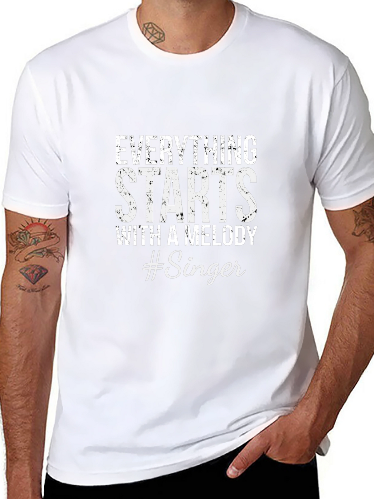 Everything Starts With A Melody #Singer Tee