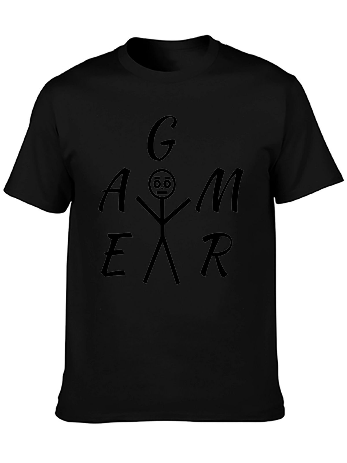 Gamer Stick Figure Graphic Tee
