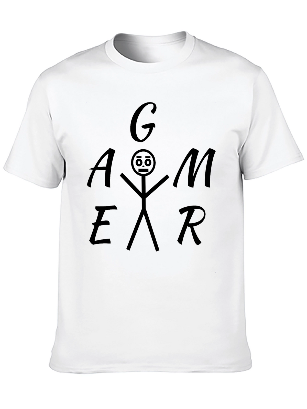Gamer Stick Figure Graphic Tee