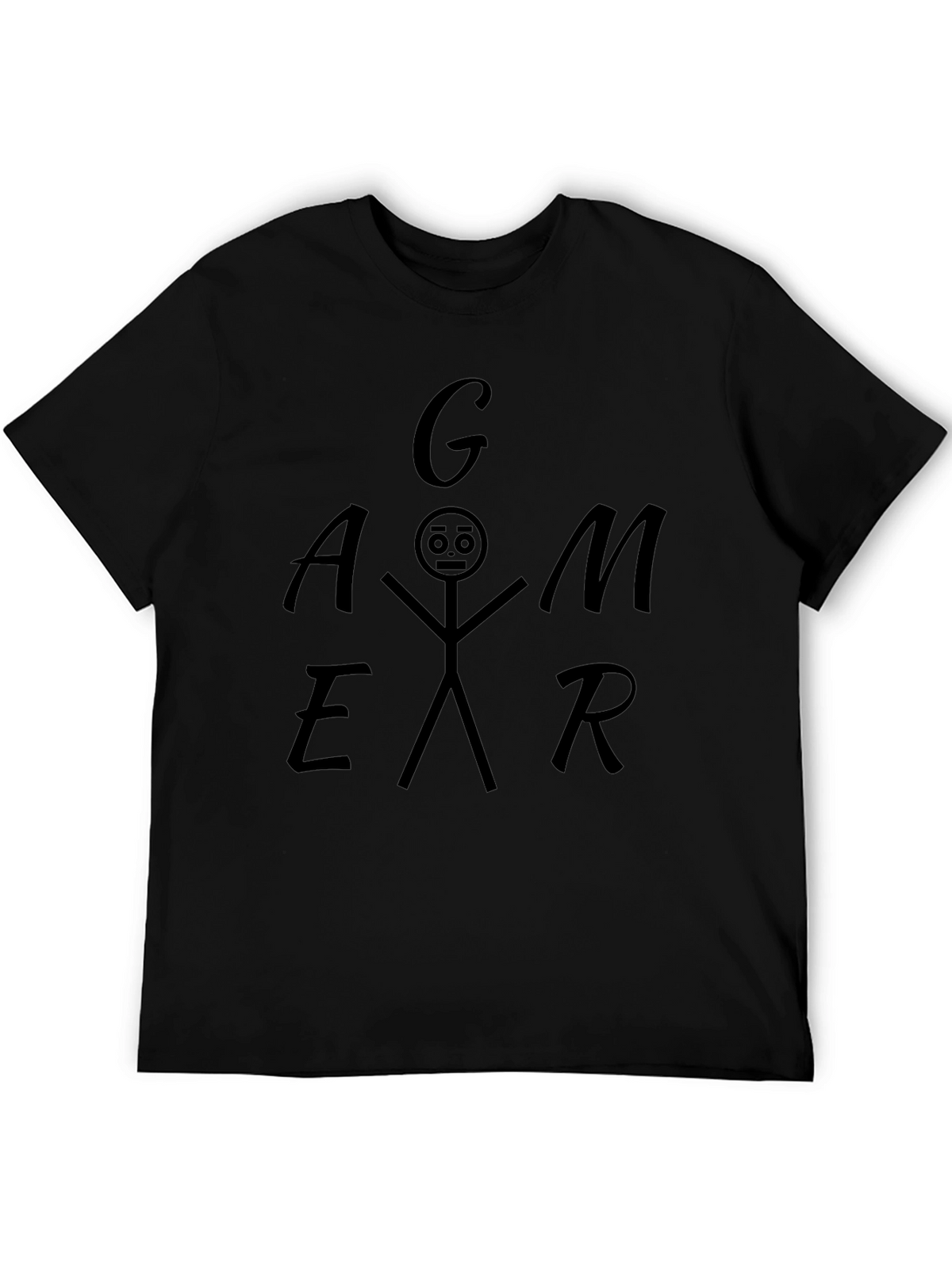 Gamer Stick Figure Graphic Tee