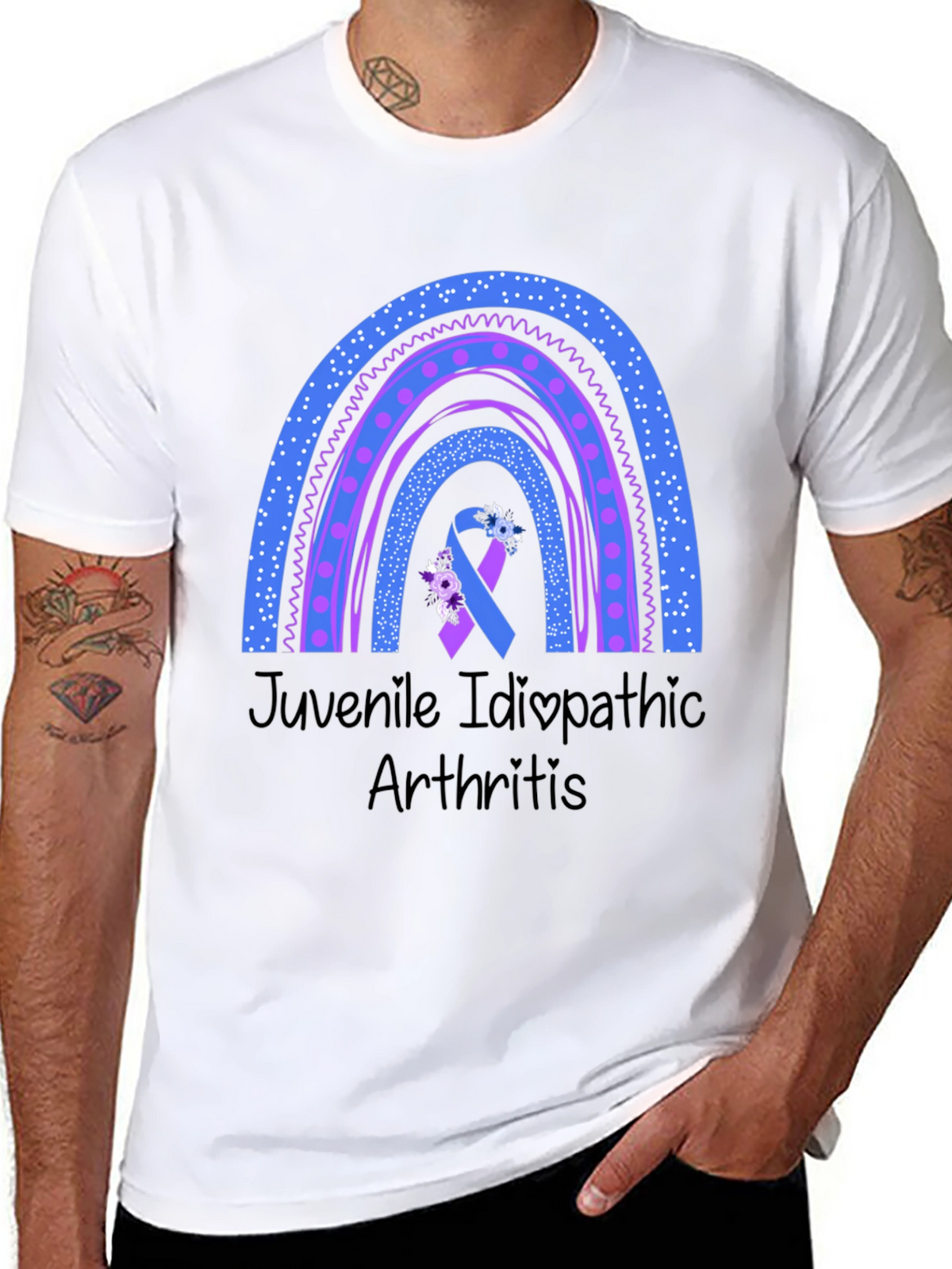 Juvenile Idiopathic Arthritis Awareness Rainbow T-Shirt