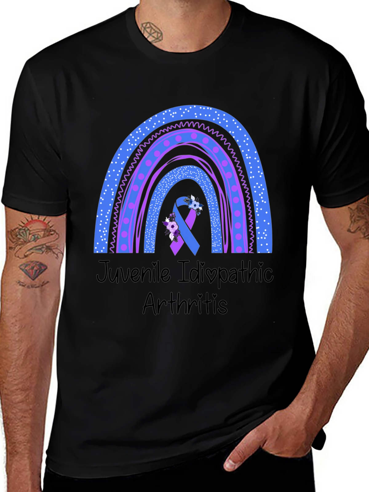 Juvenile Idiopathic Arthritis Awareness Rainbow T-Shirt