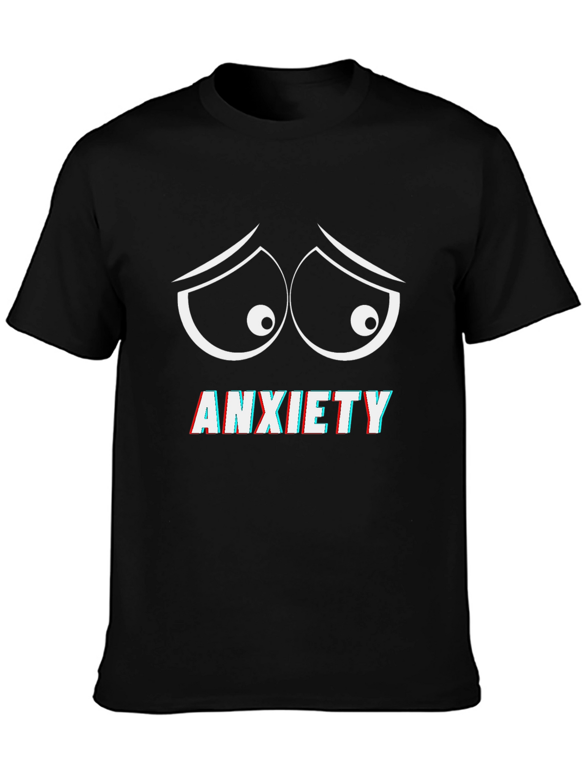 Anxiety Eyes Graphic Tee - Comfort Fit