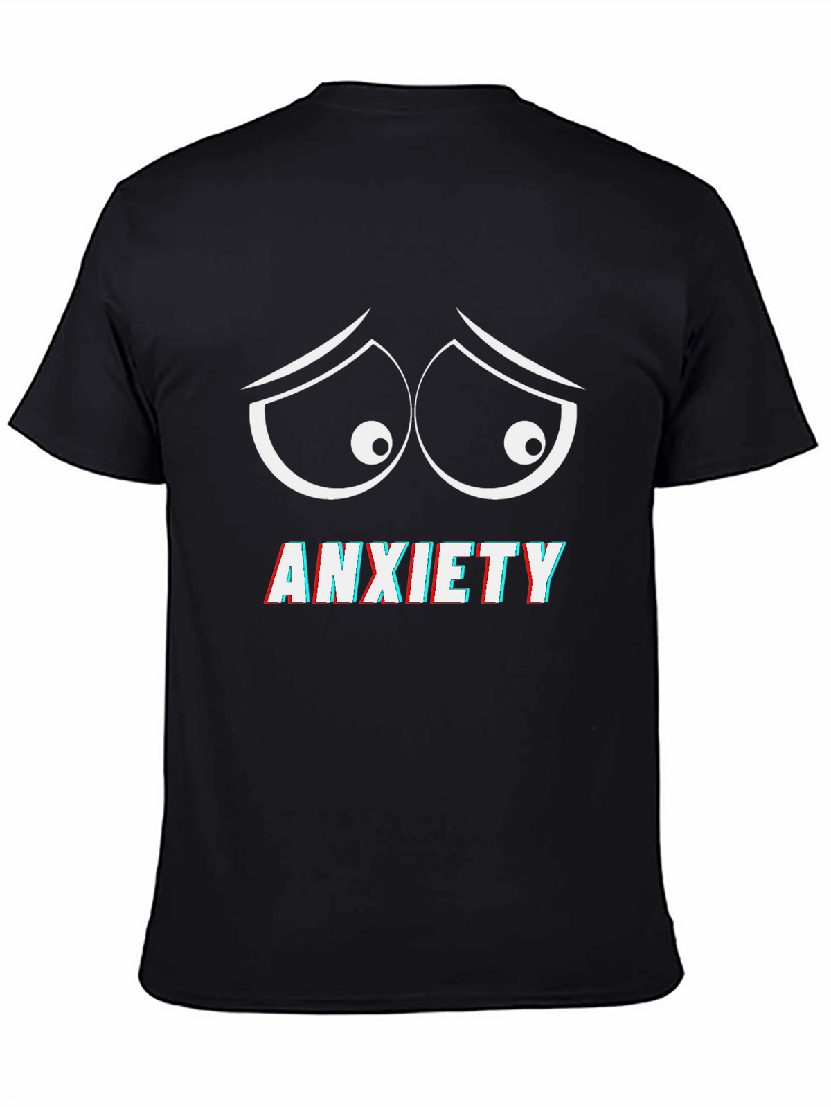 Anxiety Eyes Graphic Tee - Comfort Fit