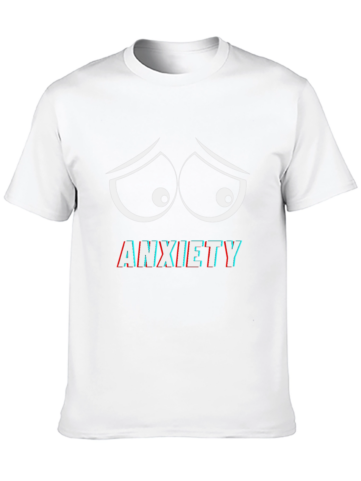 Anxiety Eyes Graphic Tee - Comfort Fit