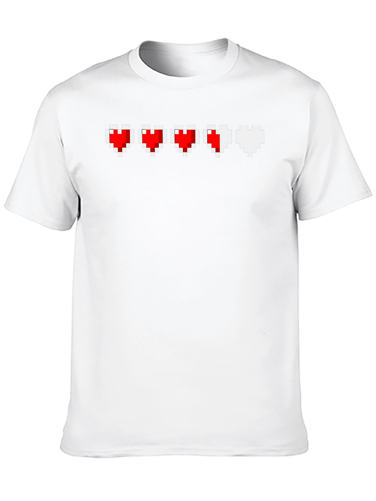 Pixel Heart Life Bar T-Shirt - Gamer Tee