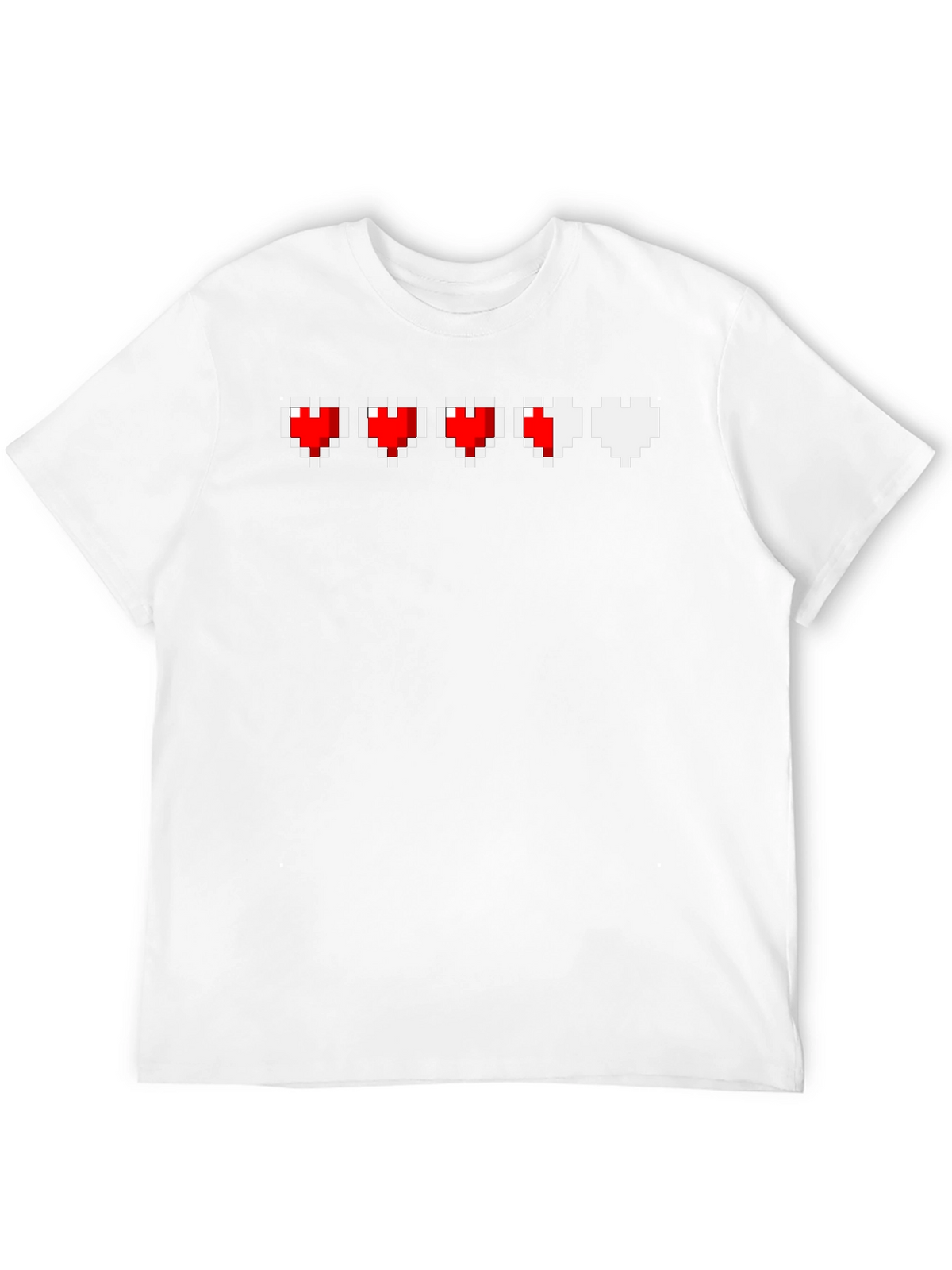 Pixel Heart Life Bar T-Shirt - Gamer Tee
