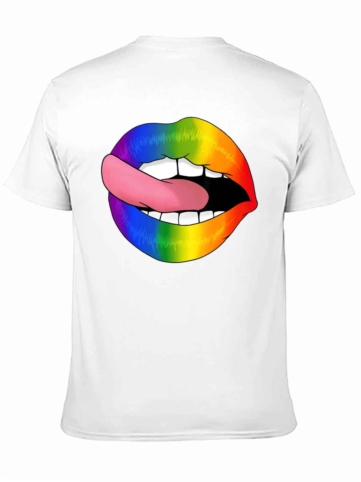 Rainbow Lips Tongue Out T-Shirt