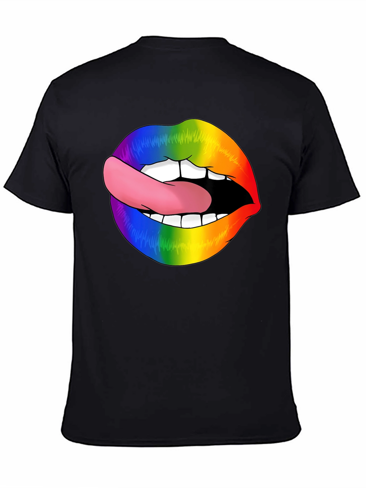 Rainbow Lips Tongue Out T-Shirt
