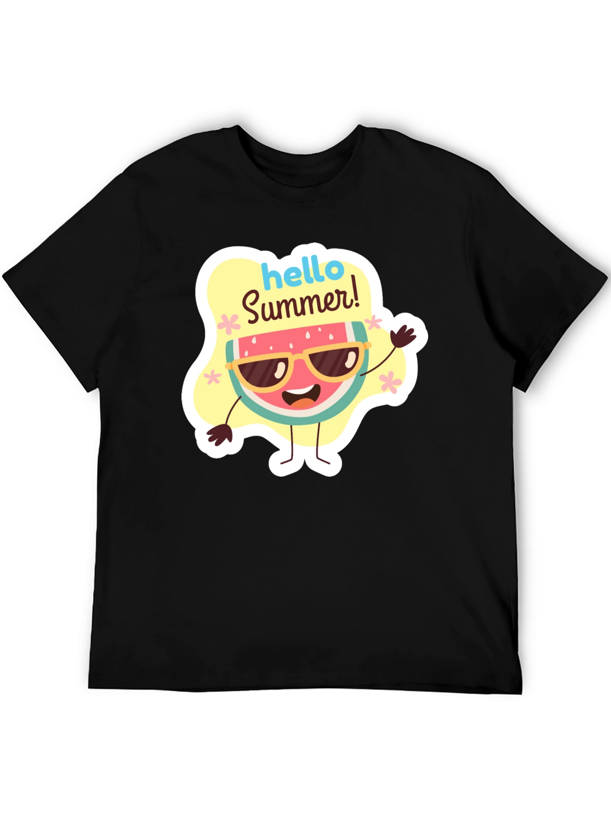 Hello Summer Watermelon Graphic T-Shirt