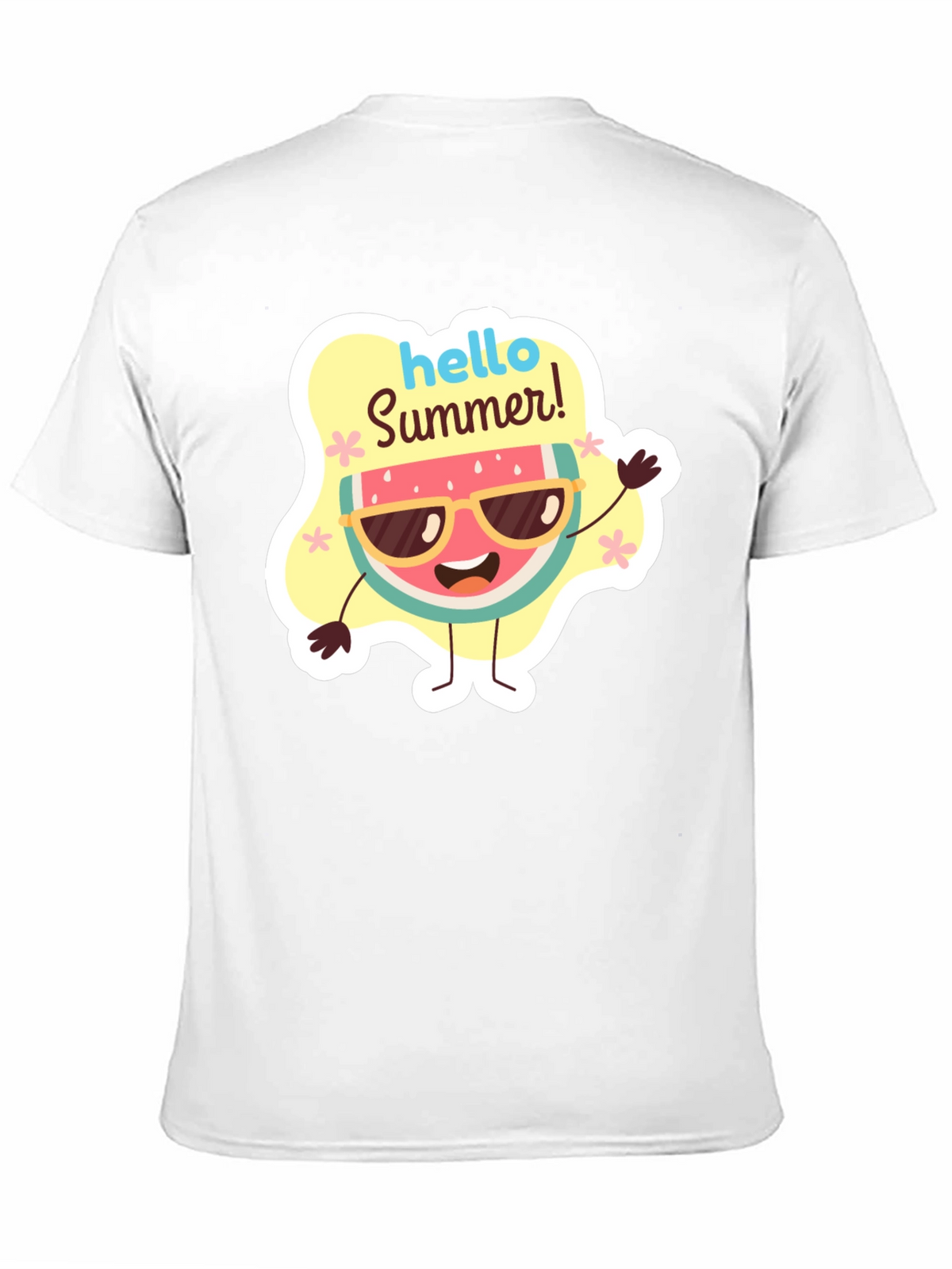 Hello Summer Watermelon Graphic T-Shirt