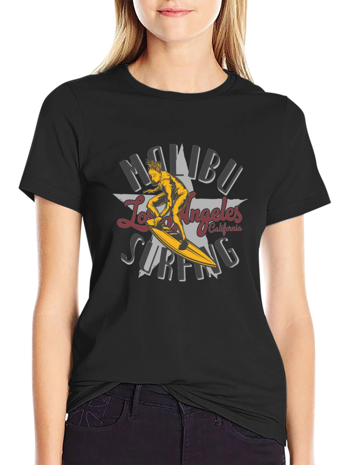 Malibu Surfing Los Angeles T-Shirt