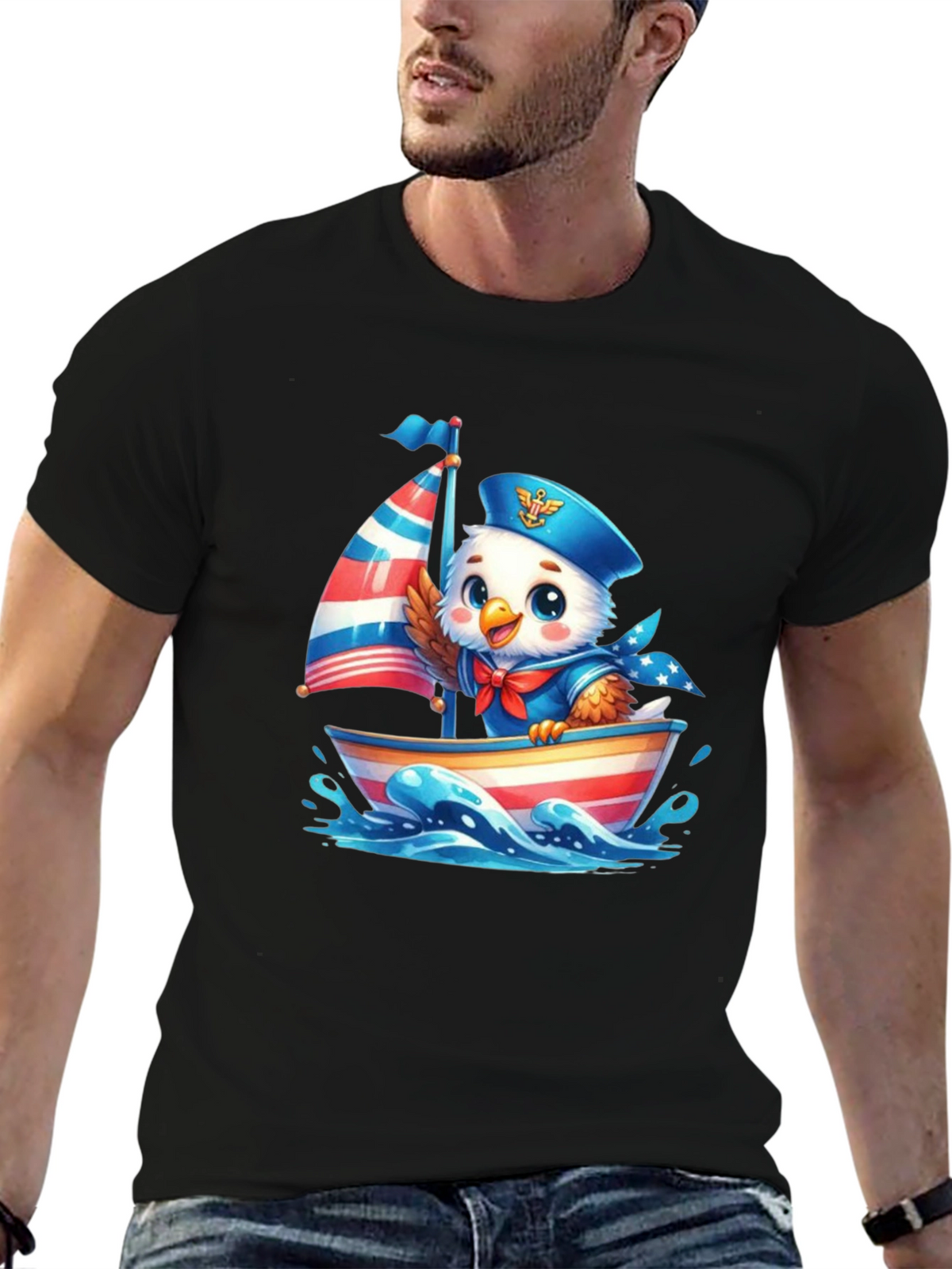 Patriotic Eagle Sailor T-Shirt