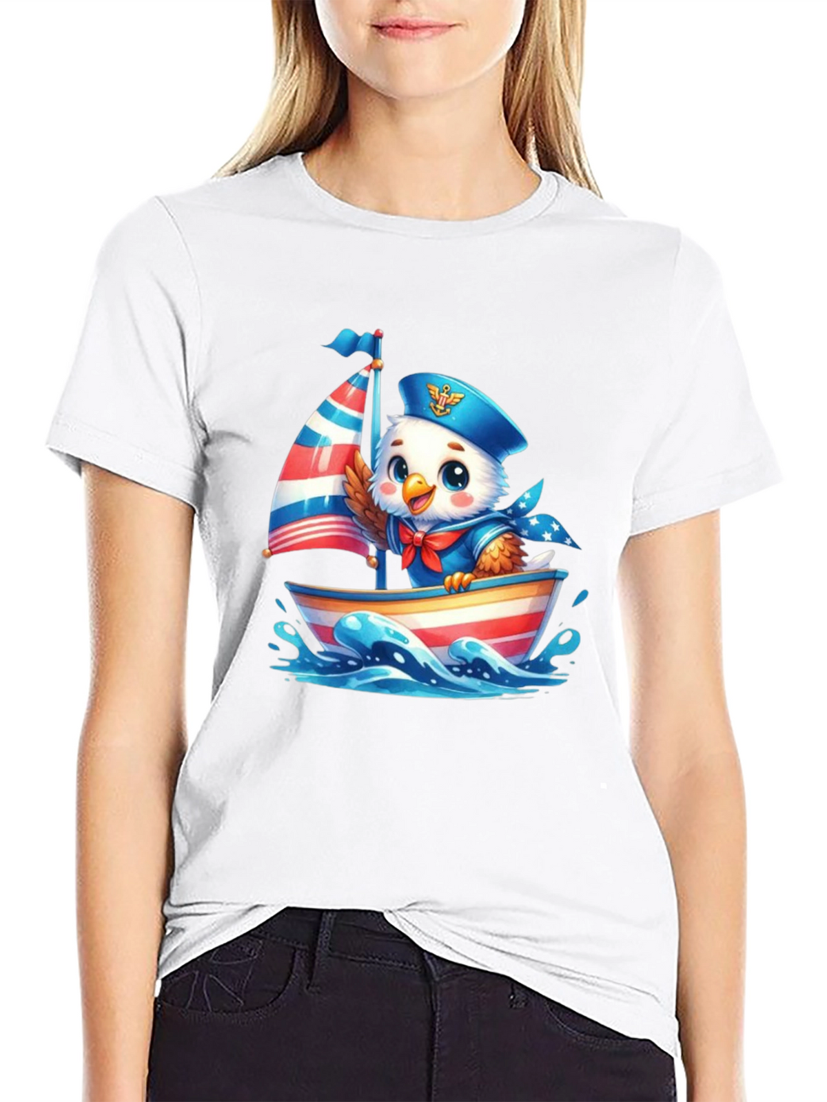 Patriotic Eagle Sailor T-Shirt