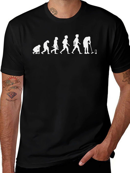 Golf Evolution Graphic T-Shirt - Black
