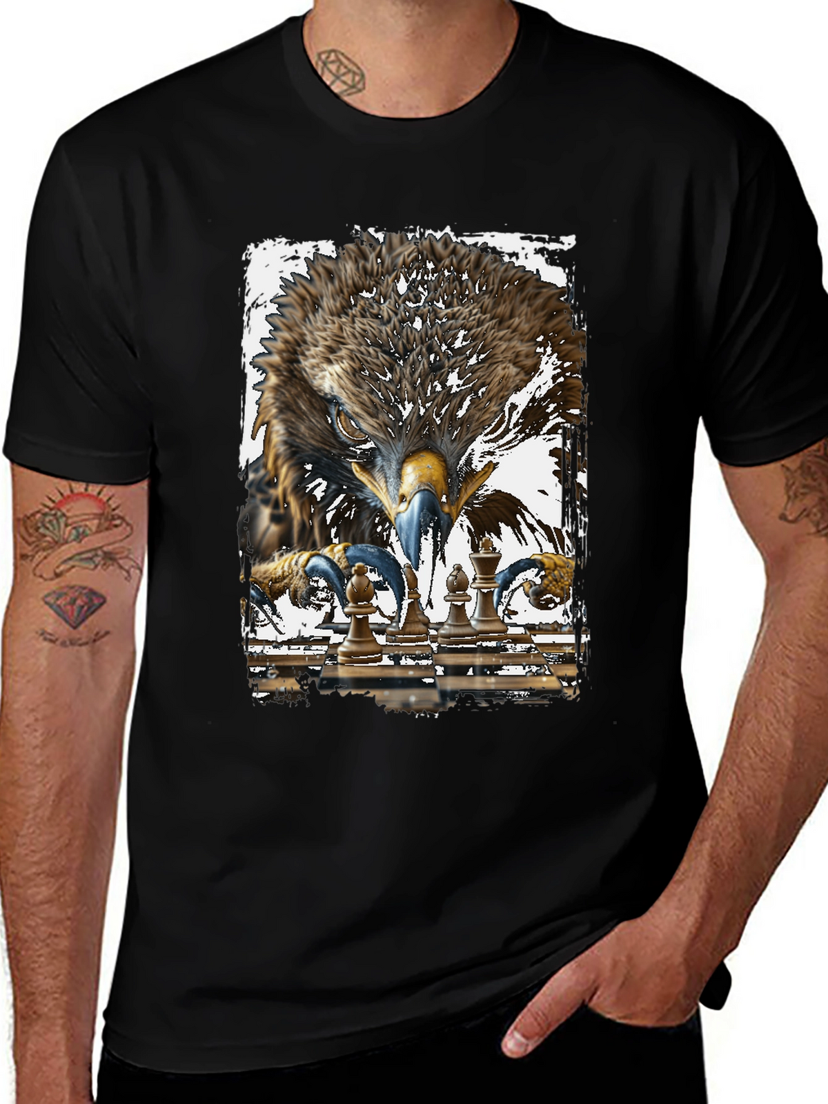 Eagle Chess Master Graphic T-Shirt