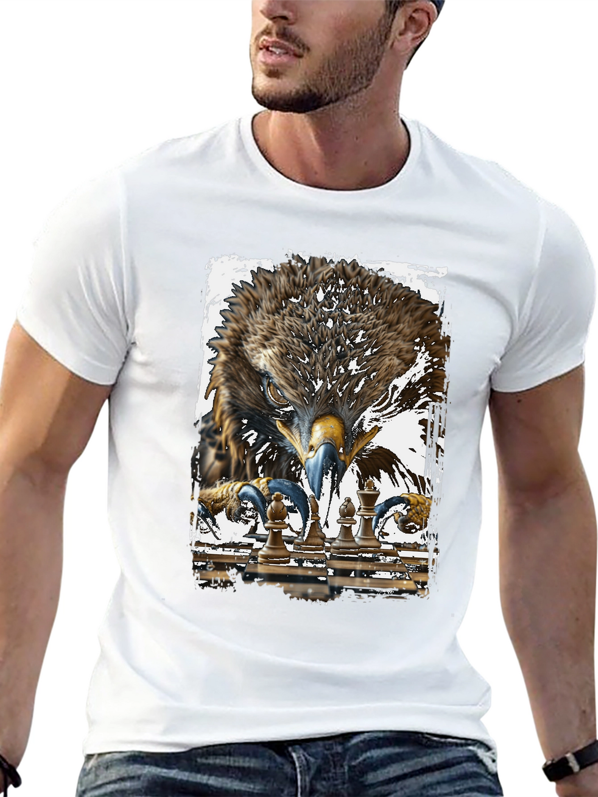 Eagle Chess Master Graphic T-Shirt