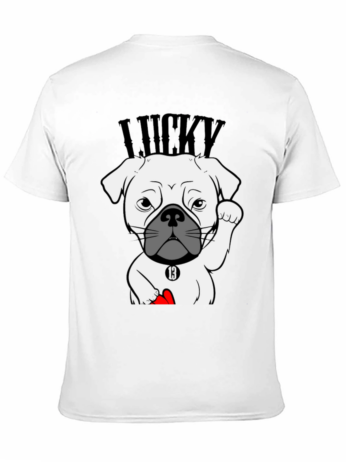 Lucky Dog Graphic Tee - Unisex Cotton T-Shirt