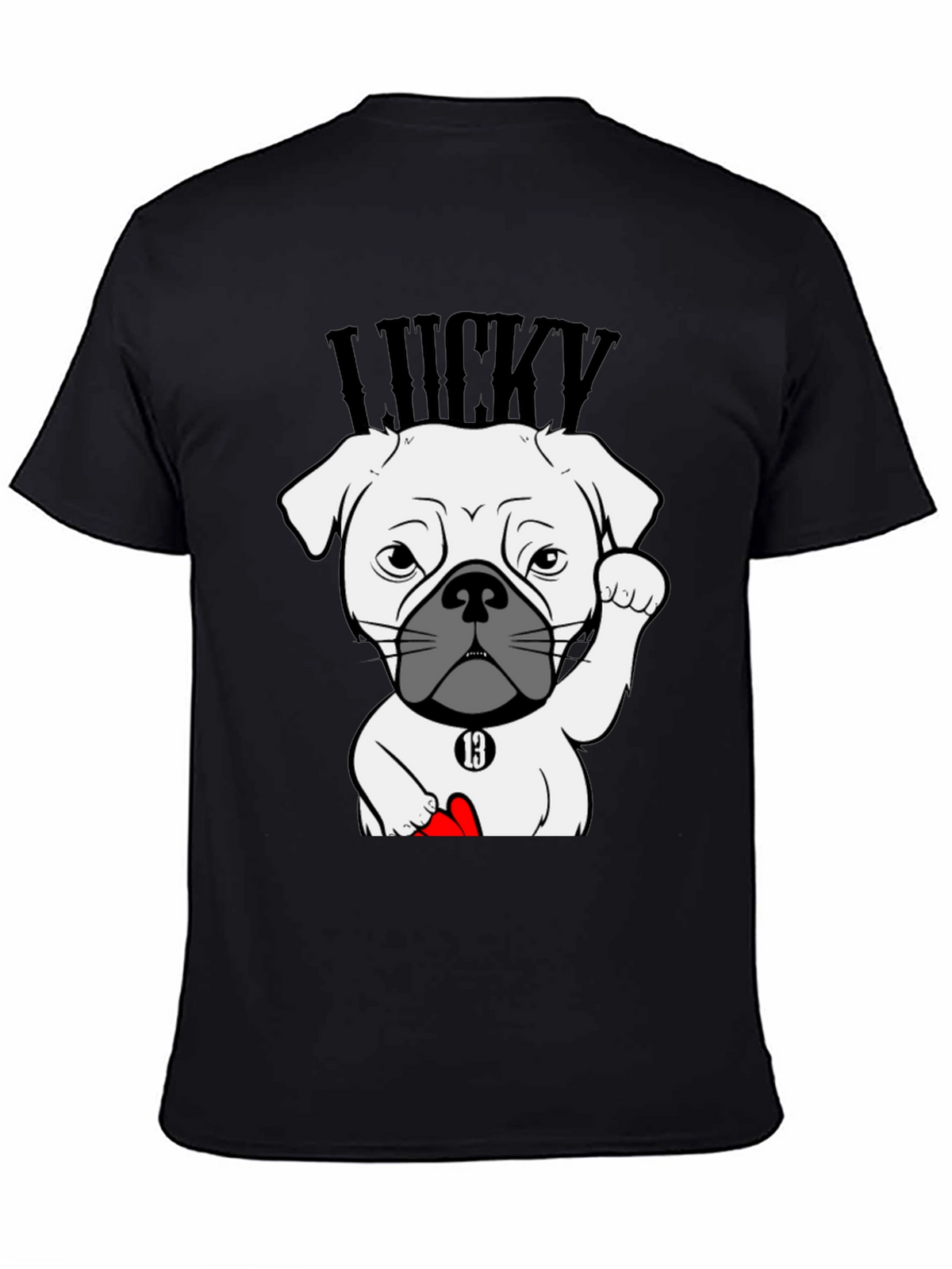Lucky Dog Graphic Tee - Unisex Cotton T-Shirt