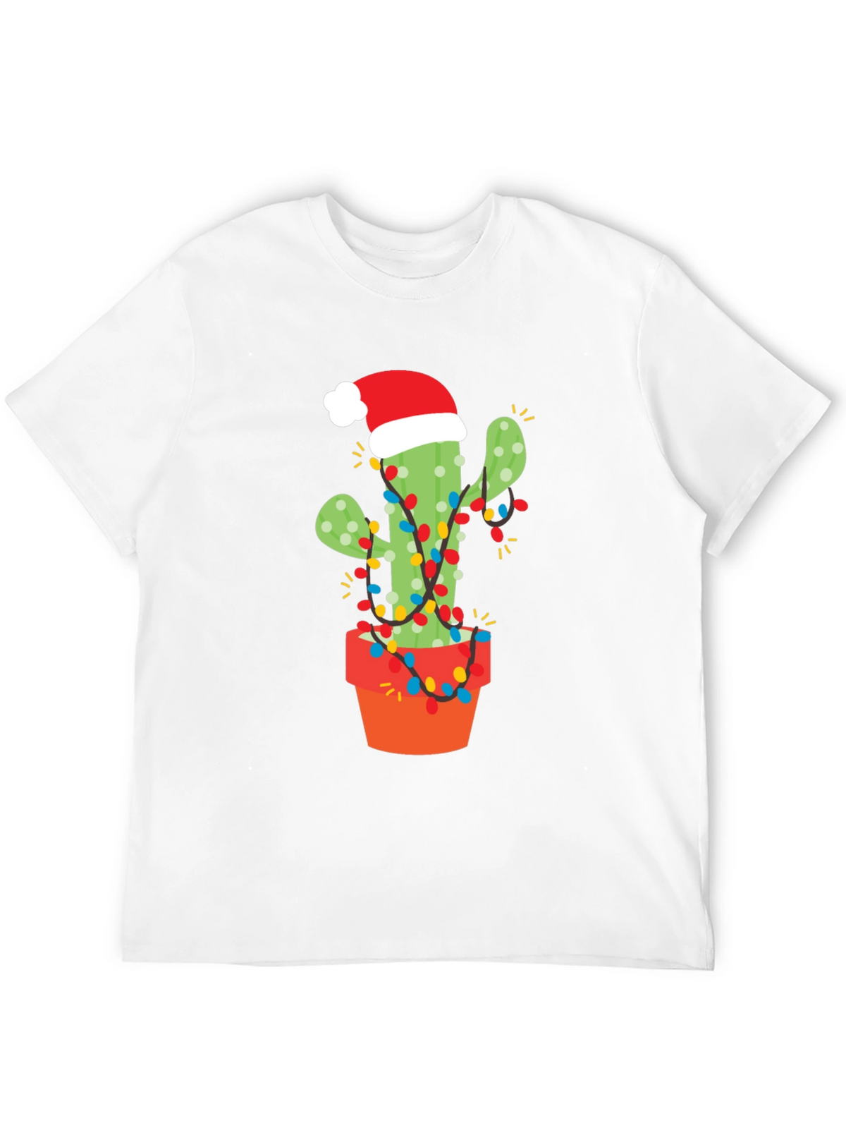 Festive Cactus Christmas T-Shirt - Holiday Cheer!