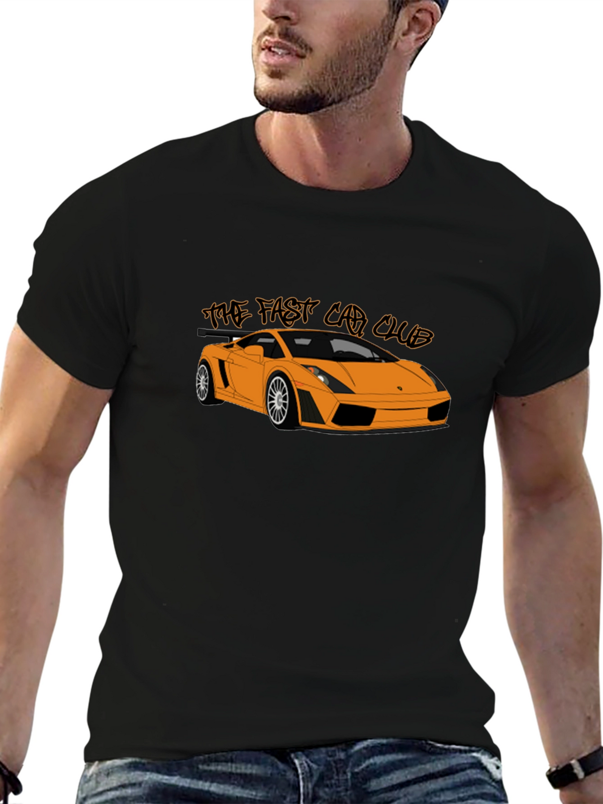 Fast Car Club Graphic Tee - Sleek Automotive Design