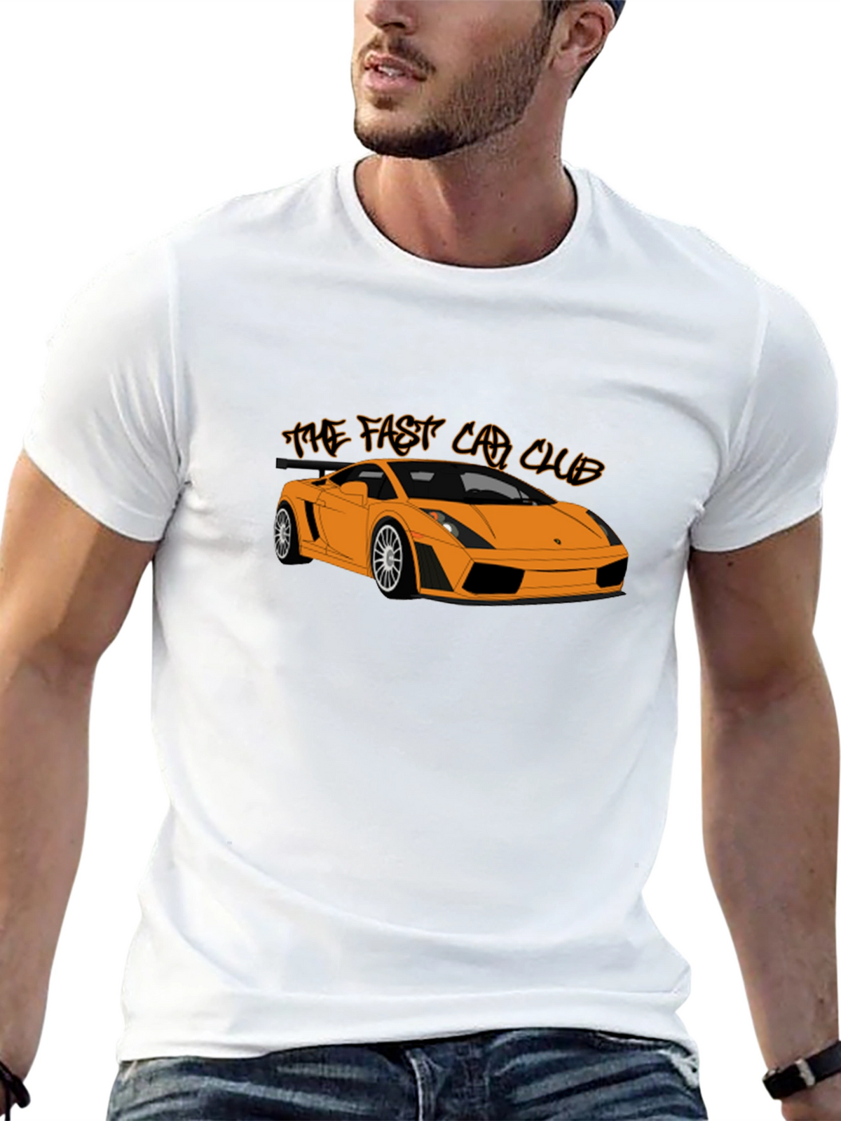 Fast Car Club Graphic Tee - Sleek Automotive Design