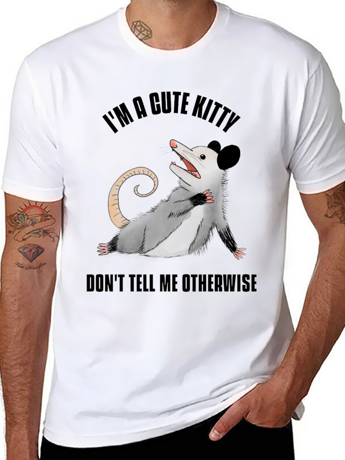 Cute Opossum T-Shirt: Im A Cute Kitty!