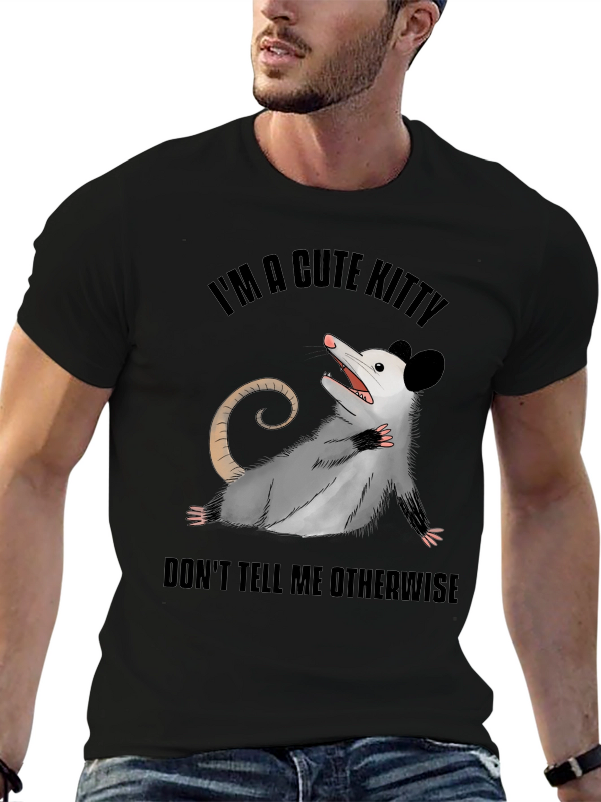 Cute Opossum T-Shirt: Im A Cute Kitty!