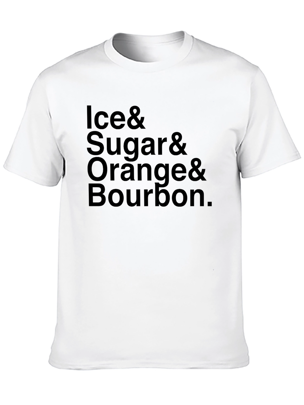 Ice Sugar Orange Bourbon Cocktail T-Shirt