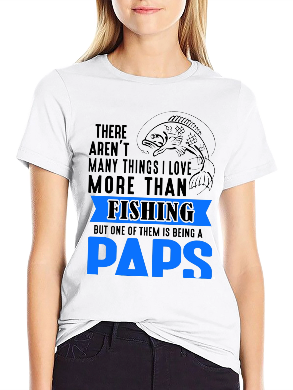 Fishing Paps Graphic T-Shirt