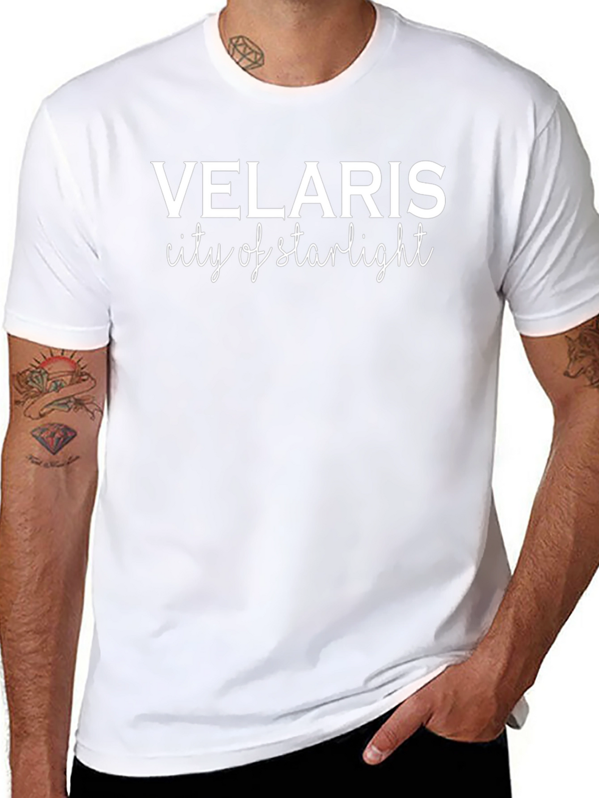Velaris City of Starlight Black Graphic Tee