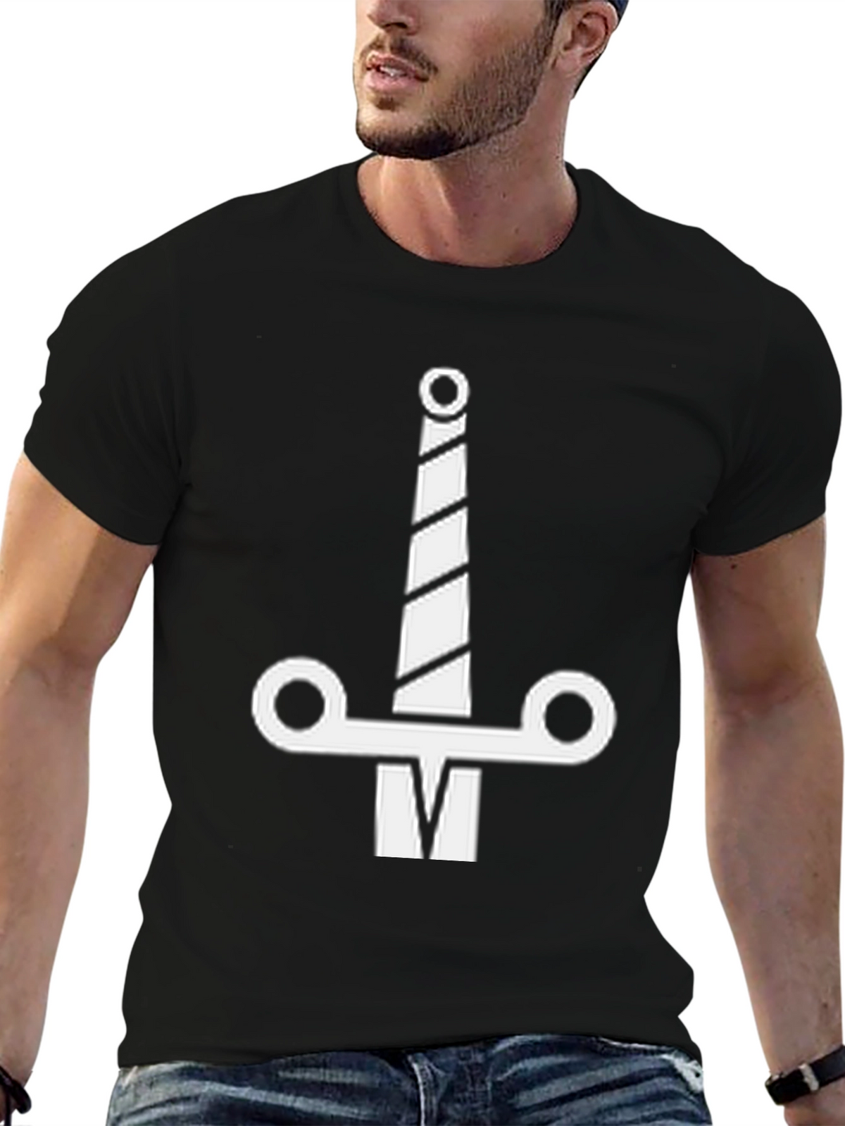 Sword Graphic Black T-Shirt