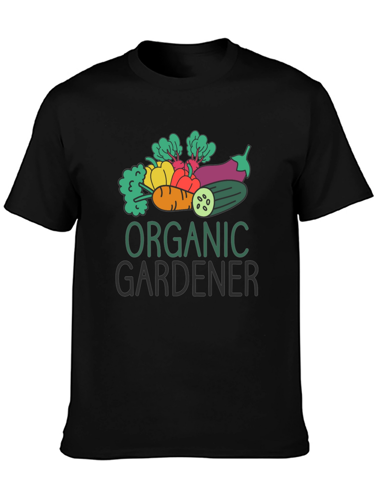 Organic Gardener Graphic Tee - Black Cotton T-Shirt
