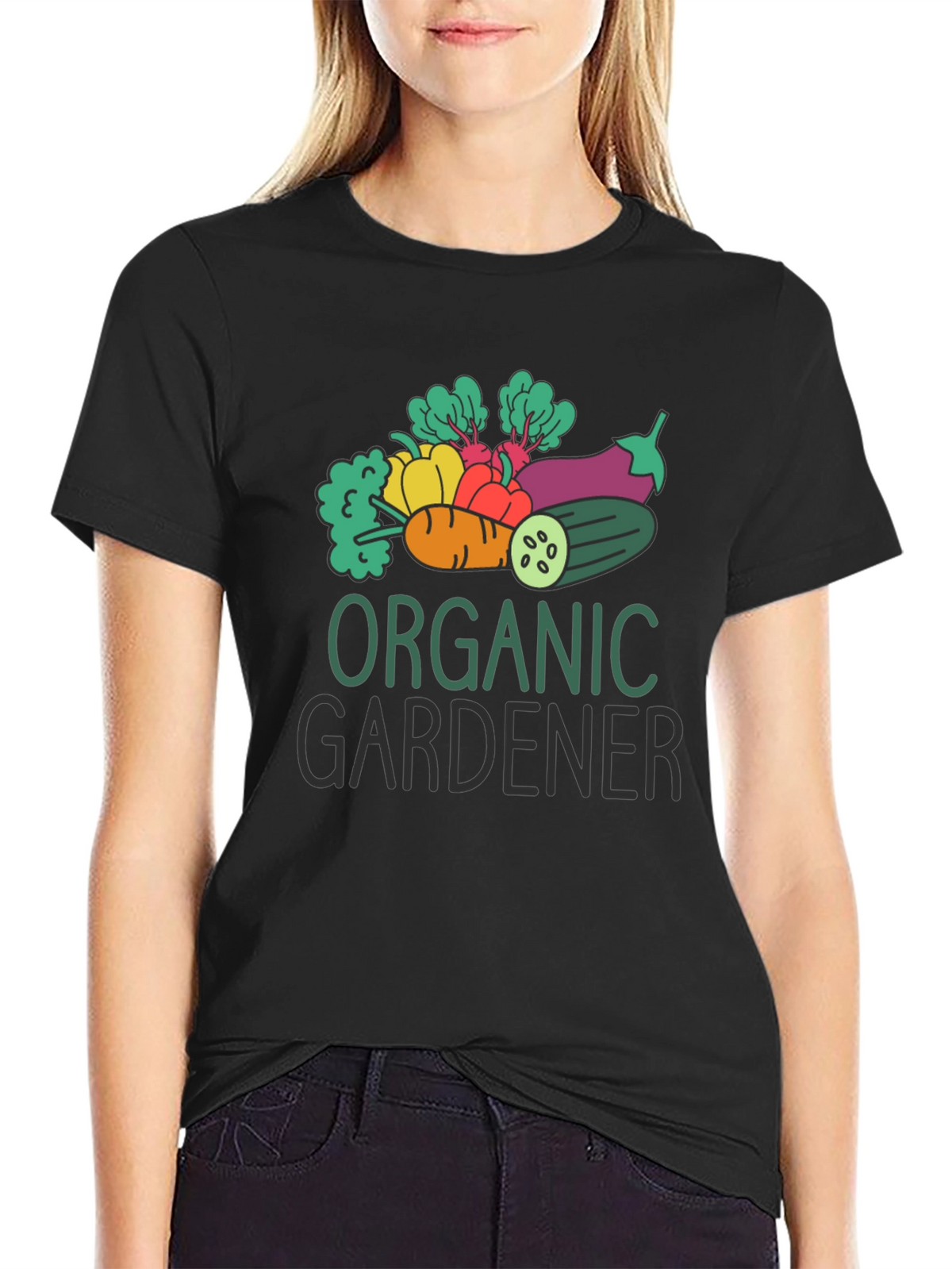 Organic Gardener Graphic Tee - Black Cotton T-Shirt