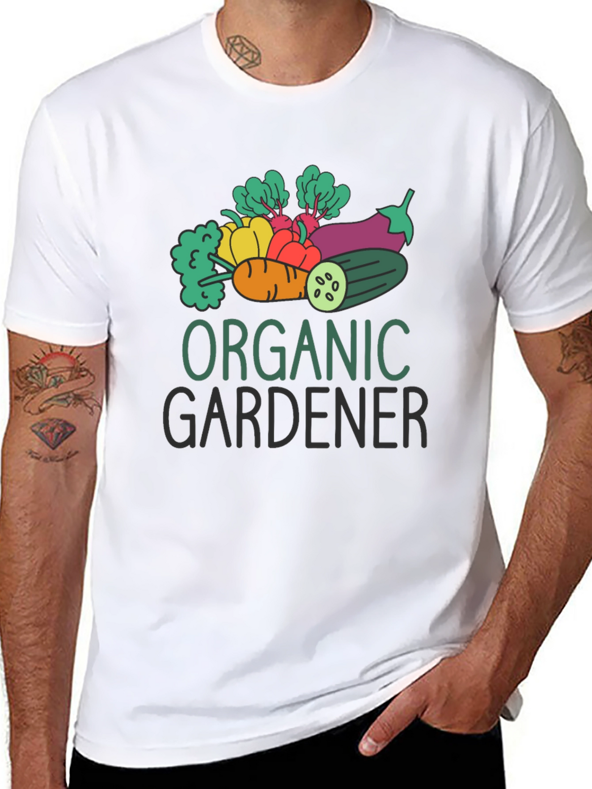 Organic Gardener Graphic Tee - Black Cotton T-Shirt