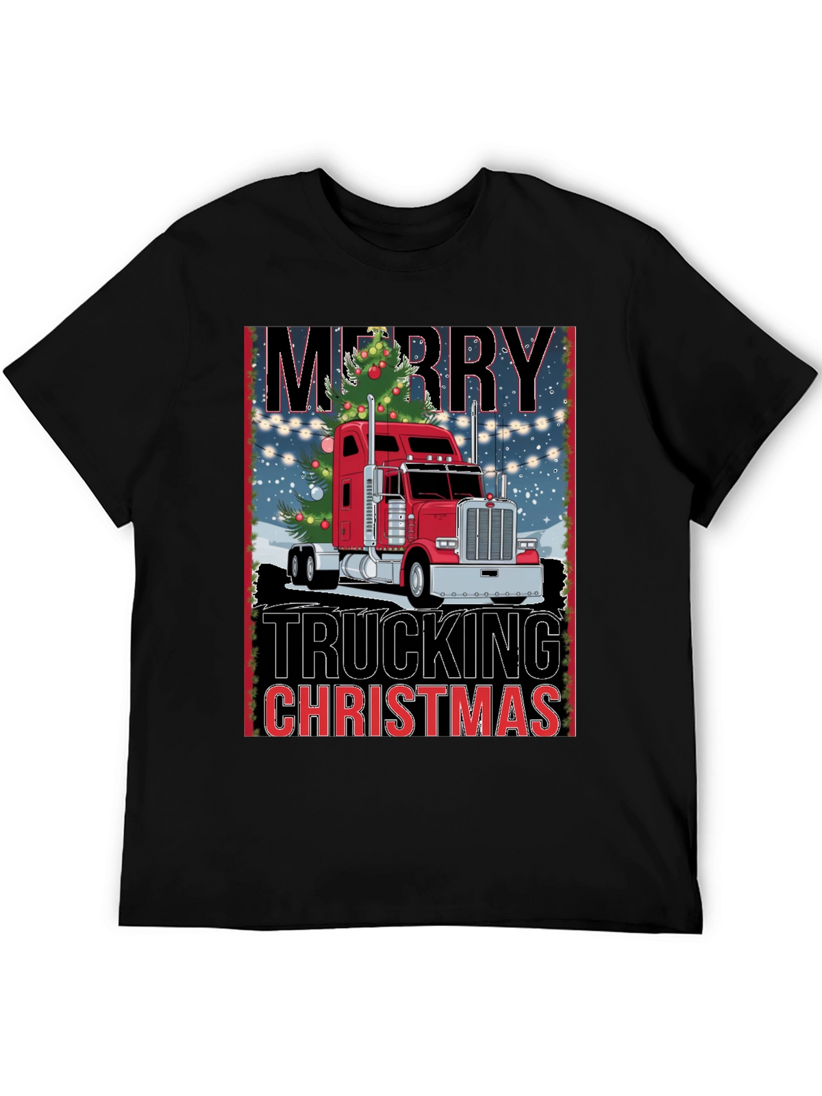 Merry Trucking Christmas T-Shirt