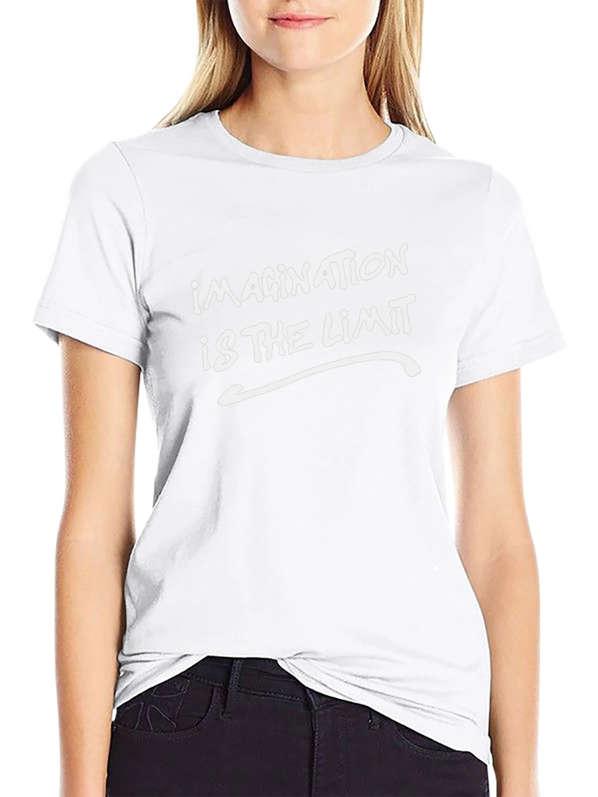 Imagination is the Limit Black Graphic Tee