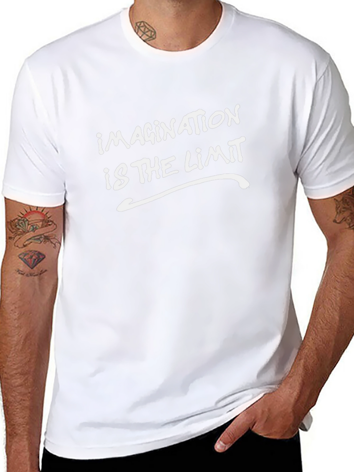 Imagination is the Limit Black Graphic Tee