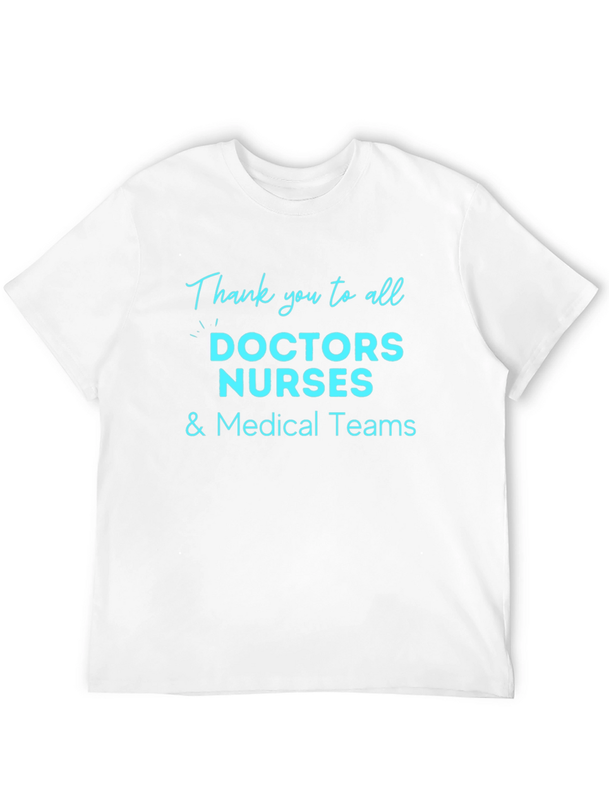 Thank You Medical Staff Black T-Shirt